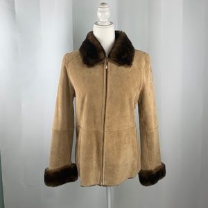 LNR Suede Jacket Faux Fur